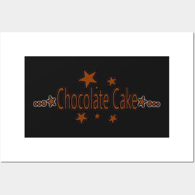 Funky Chocolate Cake sticker. Who doesn't love chocolate cake!!! Wall Art by innerspectrum